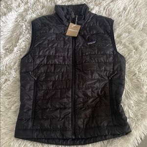 atagonia men nano puff vest black small